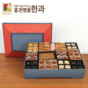 홍천명품한과 정성 한과선물세트(한지박스)